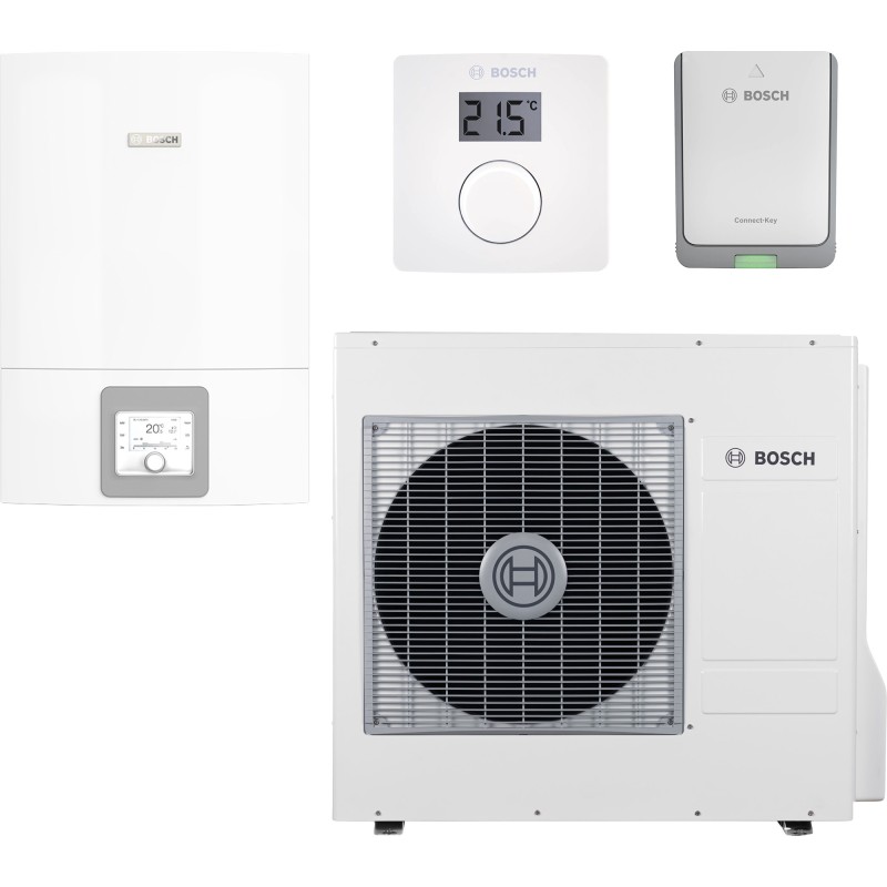 Тепловий насос Bosch Compress 3400i AWES 10, система керування CR10, комунікаціний модуль K30