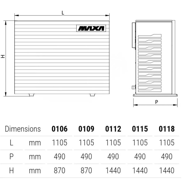Тепловий насос Maxa i-290/KA 0118