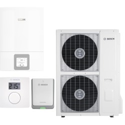 Тепловой насос Bosch Compress 3400i AWBS 10, водонагреватель SH290 RW, система управления CR10, коммуникационный модуль K30