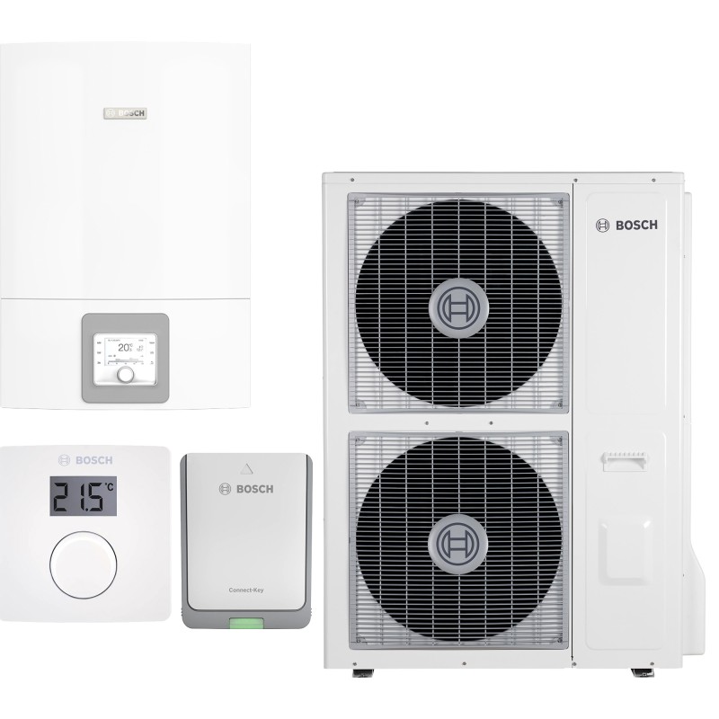 Тепловий насос Bosch Compress 3400i AWBS 14, система керування CR10, комунікаціний модуль K30