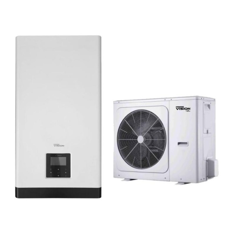 Тепловий насос Romstal Vision 12 кВт, 380В, R32, -25, WI-FI, 9 квт ТЕН (81PC1007)