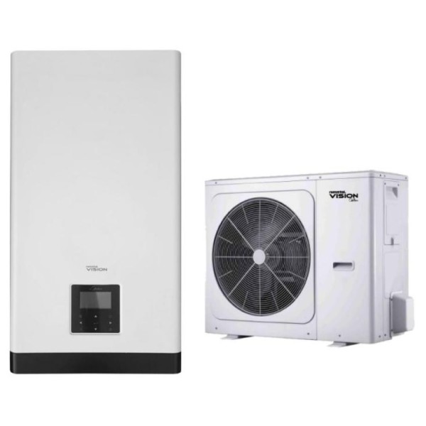 Тепловий насос Romstal Vision 16,5 кВт, 380В, R32, -25, WI-FI, ТЕН 9 кВт (81PC1008)