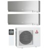 Комплект мульти-спліт системи Mitsubishi Electric Design Silver Multi 53 (9+9)