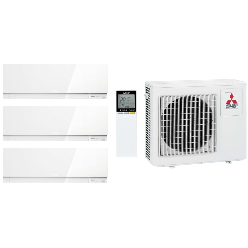 Комплект мульти-спліт системи Mitsubishi Electric Design White Multi 54 (6+6+9)
