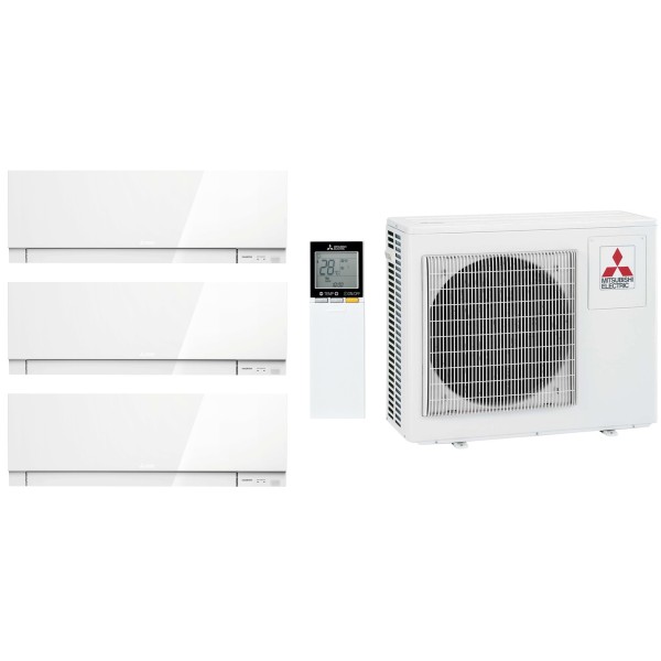 Комплект мульти-спліт системи Mitsubishi Electric Design White Multi 68 (9+9+9)