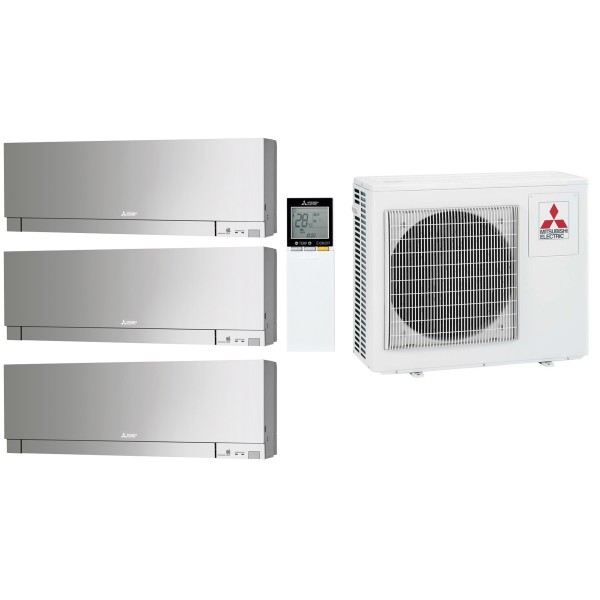 Комплект мульти-спліт системи Mitsubishi Electric Design Silver Multi 68 (6+9+9)