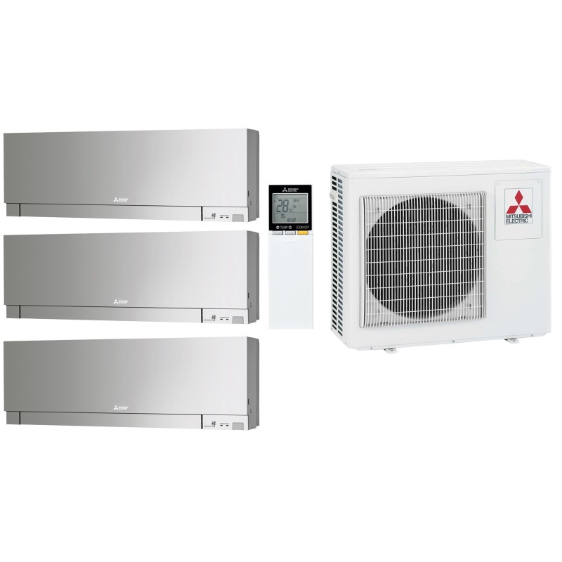 Комплект мульти-спліт системи Mitsubishi Electric Design Silver Multi 68 (9+9+9)