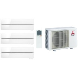 Комплект мульти-спліт системи Mitsubishi Electric Premium White Multi 68 (9+9+9)