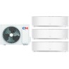 Комплект мульти-спліт системи Cooper&Hunter Supreme Continental White Multi 24 (9+9+9)