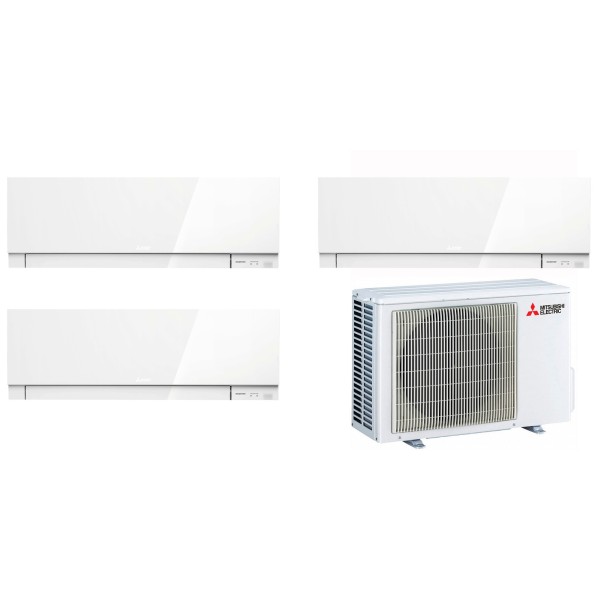 Комплект мульти-спліт системи Mitsubishi Electric Design White Multi 68 (7+9+9)