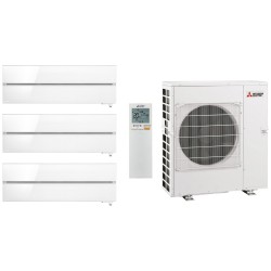 Комплект мульти-спліт системи Mitsubishi Electric Premium Hyper Heating White Multi 83 (9+9+12)