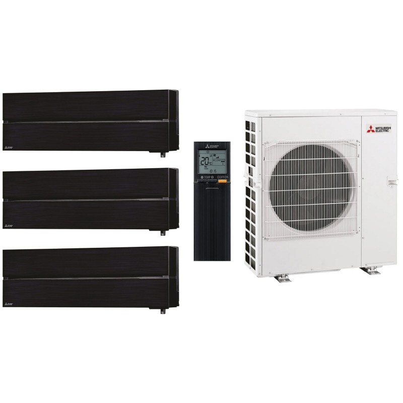 Комплект мульти-спліт системи Mitsubishi Electric Premium Hyper Heating Black Multi 83 (9+9+9)