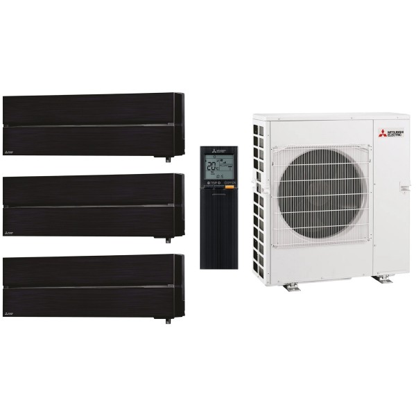 Комплект мульти-спліт системи Mitsubishi Electric Premium Hyper Heating Black Multi 83 (9+9+12)