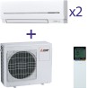 Комплект мультиспліт системи Mitsubishi Electric MXZ-2D42VA+MSZ-SF20VA+MSZ-SF25VE
