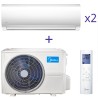 Комплект мультиспліт системи Midea M2O-14FN1-Q+MSMI-07HRFN1+MSMI-09HRFN1