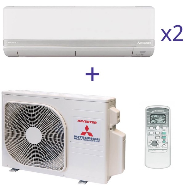 Комплект мультиспліт системи Mitsubishi Heavy SCM40ZS-S+SRK20ZMX-S*2шт.