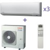 Комплект мультиспліт системи Toshiba RAS-3M26UAV-E+RAS-B10N3KV2-E1*3шт.