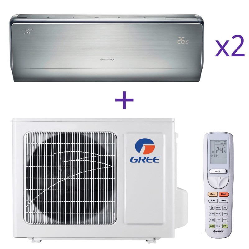 Комплект мультисплит системы Gree Free Match R32 GWHD(18)NK6NO + GWH(09)UB-K6DNA4A/I (U-CROWN R32)*2шт.