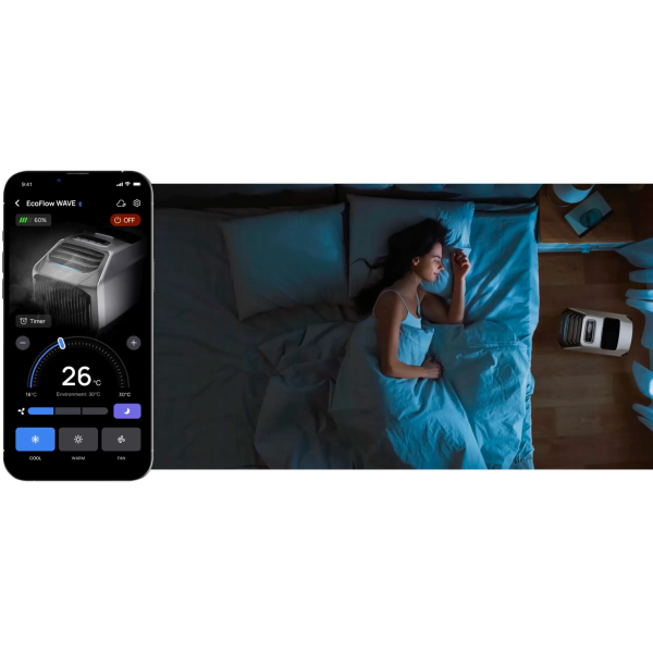 Мобільний кондиціонер EcoFlow Wave 2 з акумулятором