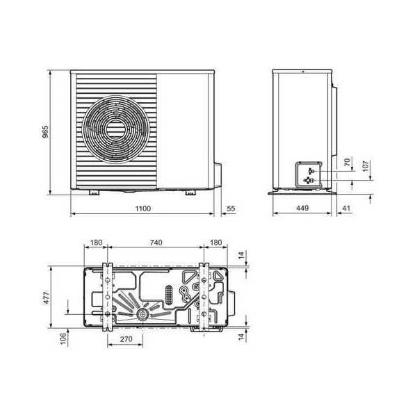 Тепловой насос Bosch Compress 7000i AWB 17, система управления CR10
