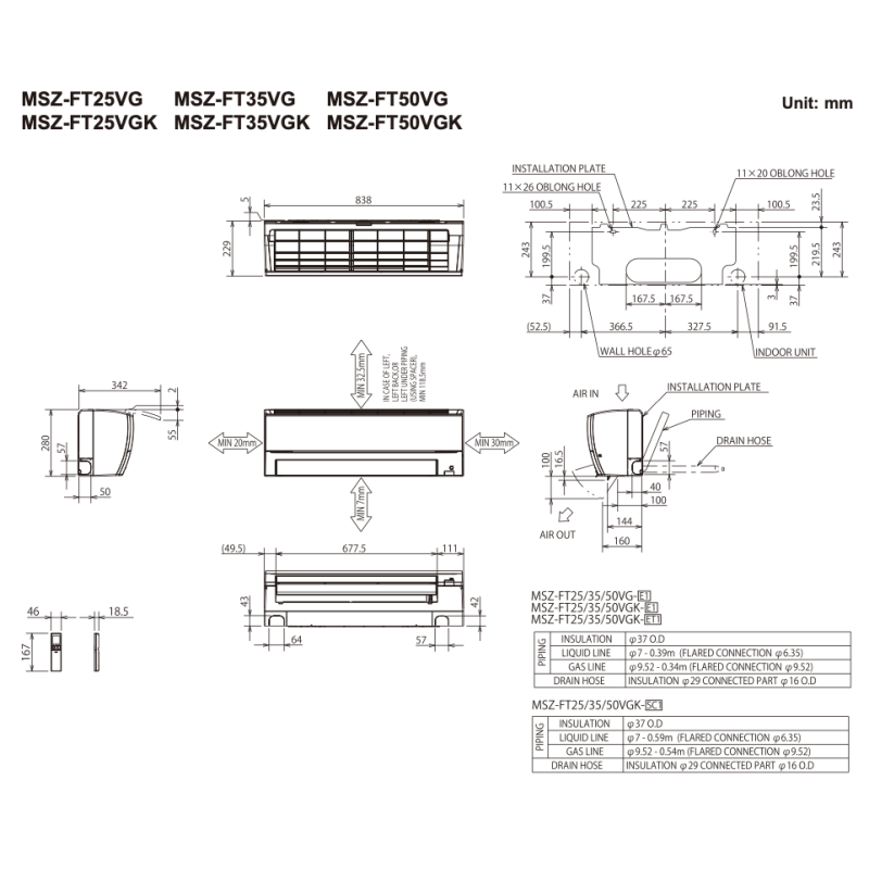 Mitsubishi Electric Deluxe Inverter MSZ-FT25VGK/MUZ-FT25VGHZ