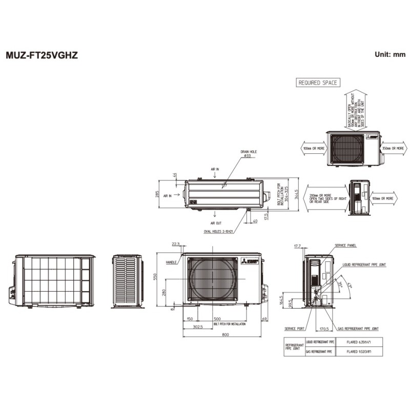 Mitsubishi Electric Deluxe Inverter MSZ-FT25VGK/MUZ-FT25VGHZ