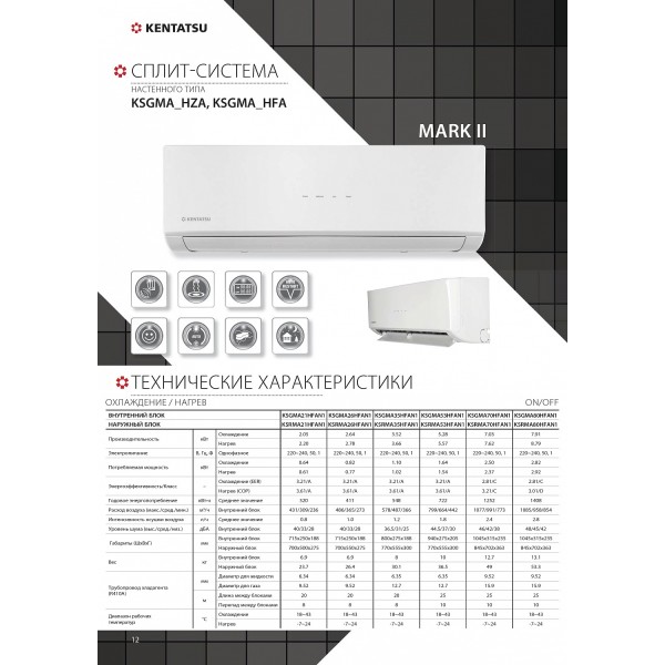 Kentatsu Mark II KSGMA26HFAN1/KSRMA26HFAN1