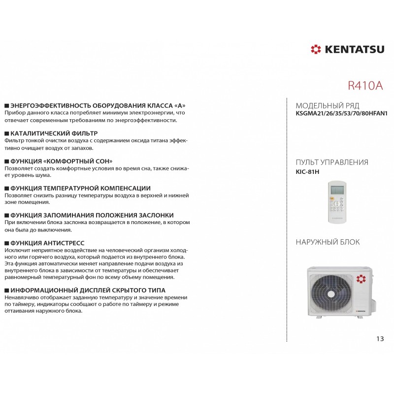 Kentatsu Mark II KSGMA26HFAN1/KSRMA26HFAN1