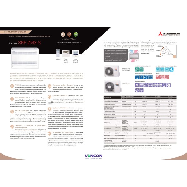 Mitsubishi Heavy SRF25ZMX-S/SRC25ZMX-S