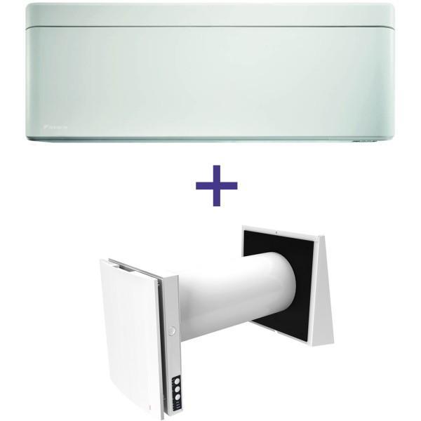 Кондиционер сплит-система Daikin Stylish FTXA20AW/RXA20A + рекуператор Blauberg Vento Expert A50-1 W