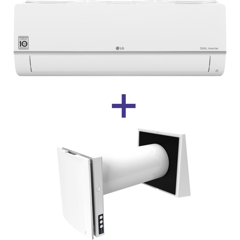 LG Mega Dual Inverter P09SP + Blauberg Vento Expert A50-1 W