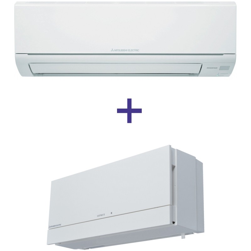 Mitsubishi Electric Classic Inverter MSZ-HJ25VA/MUZ-HJ25VA + Mitsubishi Electric Lossnay VL-100EU5-E