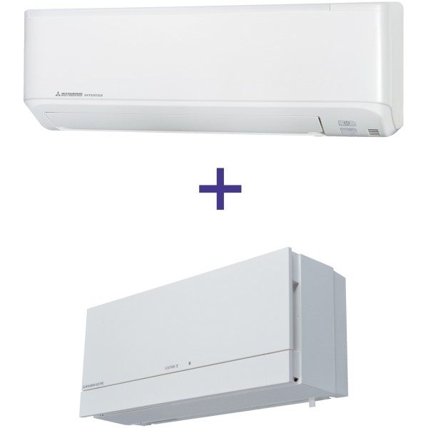 Mitsubishi Heavy SRK25ZSPR-S/SRC25ZSPR-S + Mitsubishi Electric Lossnay VL-100EU5-E