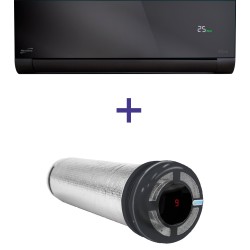 Кондиционер сплит-система Neoclima ArtVogue NS/NU-09AHVIwb + рекуператор Prana 150 Graphite Black