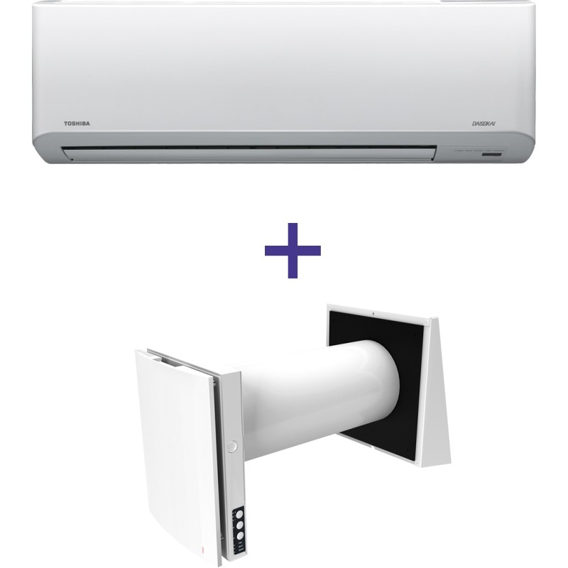 Toshiba RAS-10N3KV-E/RAS-10N3AV-E + Blauberg Vento Expert A50-1 W