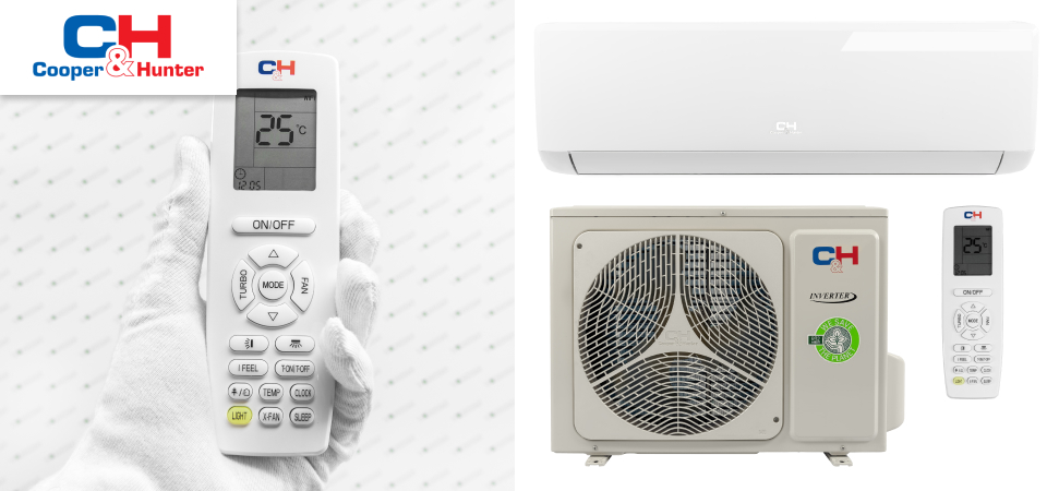 Cooper&Hunter Vital Inverter CH-S09FTXF2-NG - надійний кондиціонер інверторного типу