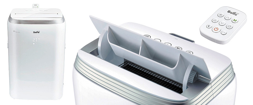 Внешний вид и специальный держатель для пульта ДУ Ballu Platinum Comfort BPHS-13H